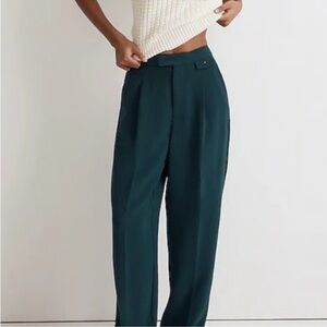 Madewell Teal Rosedale Trousers